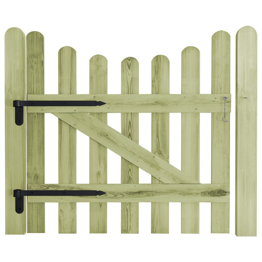 vidaXL Garden Gate Impregnated Pinewood 100x100 cm