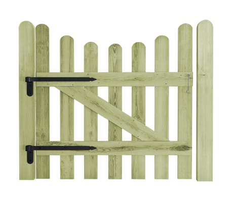 vidaXL Garden Gate Impregnated Pinewood 100x100 cm