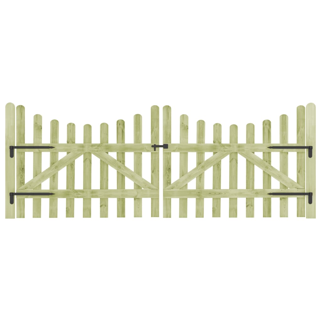 

vidaXL Poorten 2 st 150x120 cm geïmpregneerd grenenhout