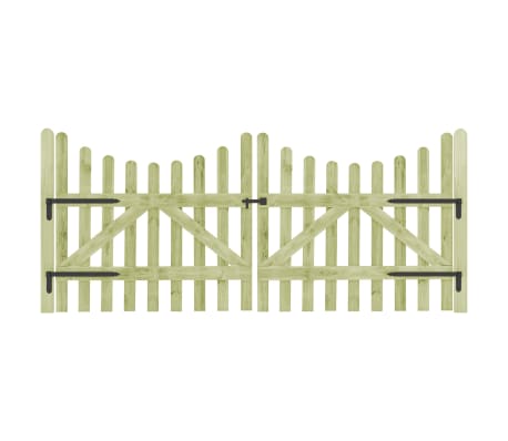 vidaXL Garden Gates 2 pcs Impregnated Pinewood 150x150 cm