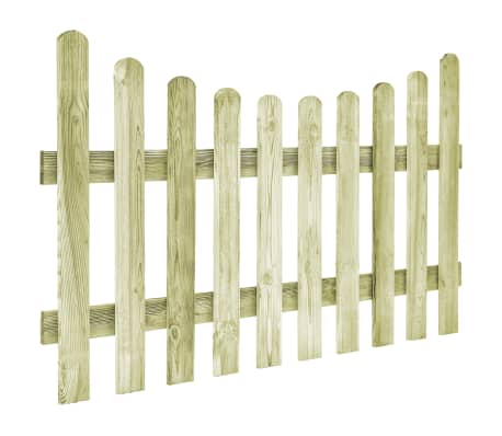 vidaXL Puerta de valla de madera de pino impregnada 170x100 cm