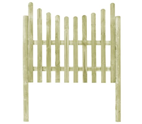 vidaXL Záhradný plot so 4 stĺpikmi, impregnovaná borovica 510x150 cm