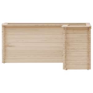 vidaXL Lovelis, 197x197x80cm, pušies masyvas, aukštas