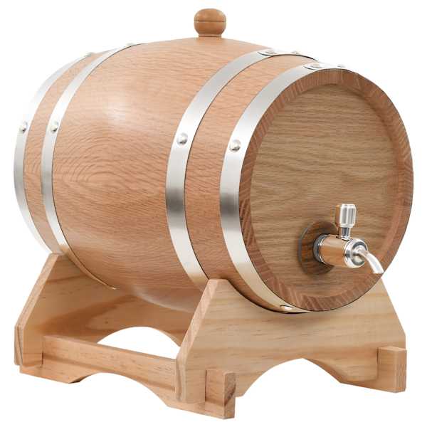vidaXL veinivaat kraaniga, tammepuit, 6 l
