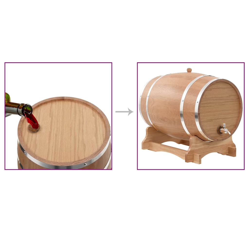 Tonneau à Whisky En Chêne 3 Litres Avec Robinet Et Support - Pour Vieillissement Spiritueux - Déco Bar - Distributeur