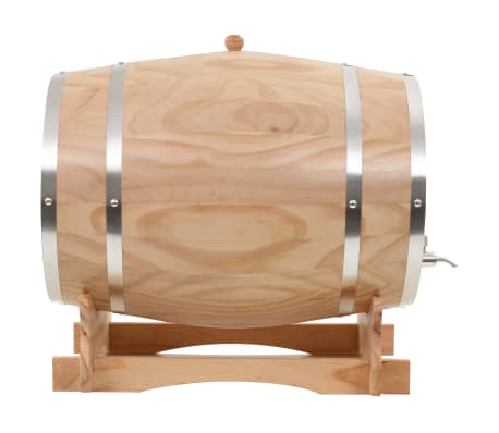 vidaXL Wine Barrel with Tap Solid Pinewood 35 L