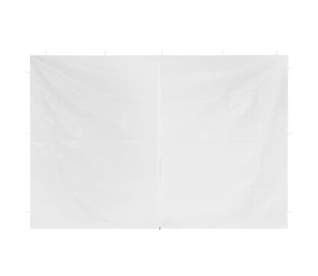 vidaXL Portas para tenda de festas com fecho 2 pcs branco