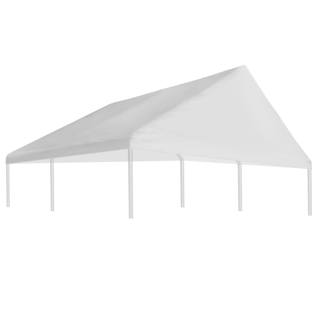 vidaXL Toit de tente de réception 3 x 4 m Blanc