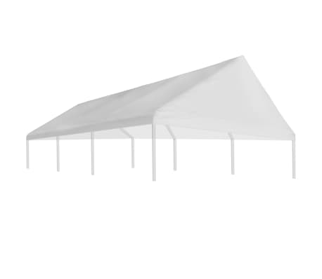 vidaXL Toit de tente de réception 3 x 6 m Blanc