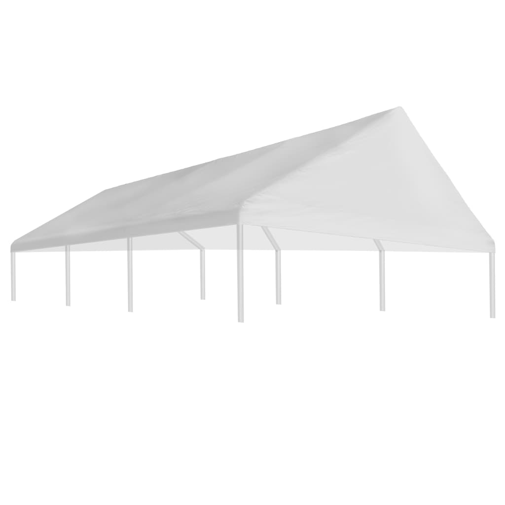 vidaXL Streha za šotor za zabave 4 x 6 m bela
