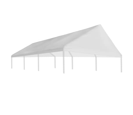 vidaXL Toit de tente de réception 4 x 6 m Blanc