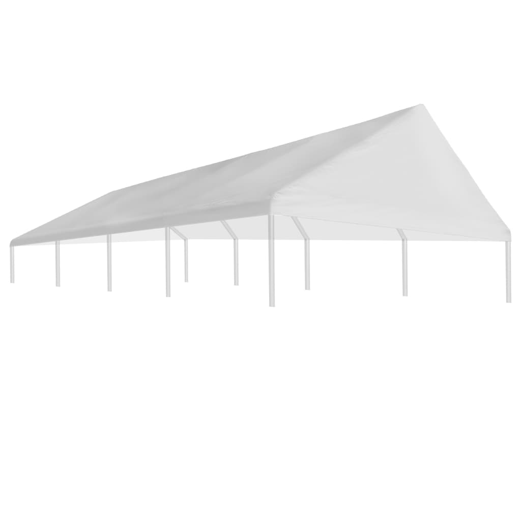 vidaXL Acoperiș de cort de petrecere, alb, 4 x 8 m