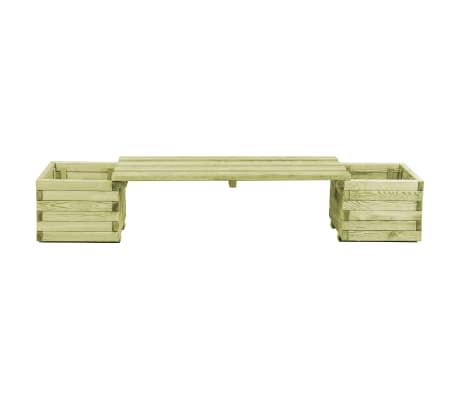 vidaXL Legno di Pino Impregnato FSC Pergola Angolare con Panca Bers/ò Panchina