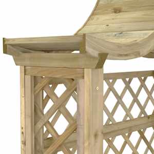 Zahradní pergola se stříškou a lavicí impregnovaná borovice - obrázek 7
