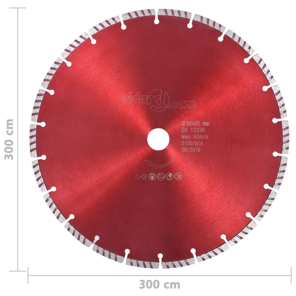 Gyémánt vágókorong turbó acéllal 300 mm 