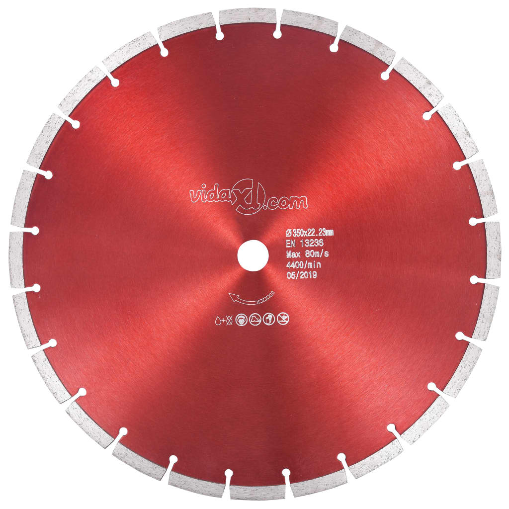 vidaXL Disc diamantat de tăiere, oțel, 350 mm poza 2021 vidaXL