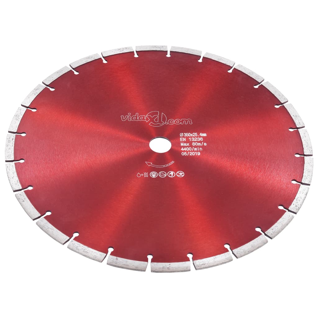 vidaXL Disc diamantat de tăiere, oțel, 350 mm