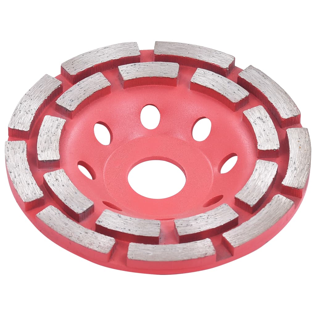 vidaXL Disc de polizare diamantat tip cupă, cu două rânduri, 115 mm