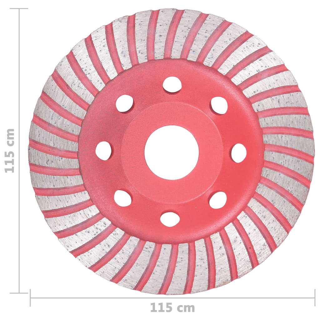 Gyémánt csiszolótárcsa turbóval 115 mm 