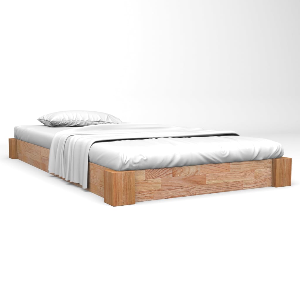 vidaXL Cadru de pat, 120 x 200 cm, lemn masiv de stejar