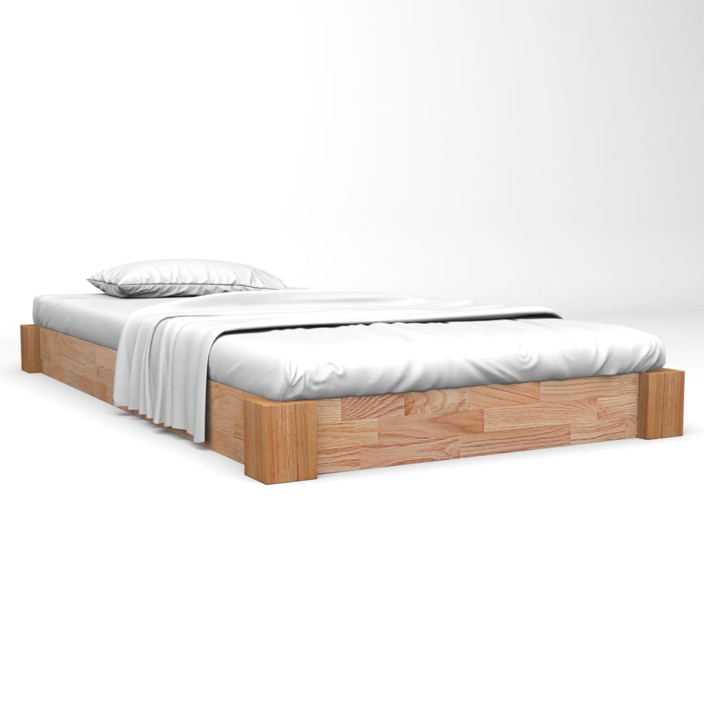 vidaXL Cadru de pat, 140 x 200 cm, lemn masiv de stejar vidaXL