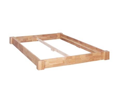 vidaXL Πλαίσιο Κρεβατιού 140 x 200 εκ. από Μασίφ Ξύλο Δρυός