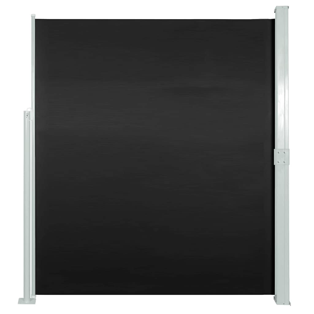 vidaXL Zatahovací boční markýza / zástěna 160 x 500 cm černá