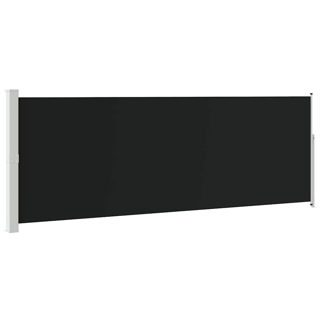 vidaXL Zatahovací boční markýza / zástěna 160 x 500 cm černá