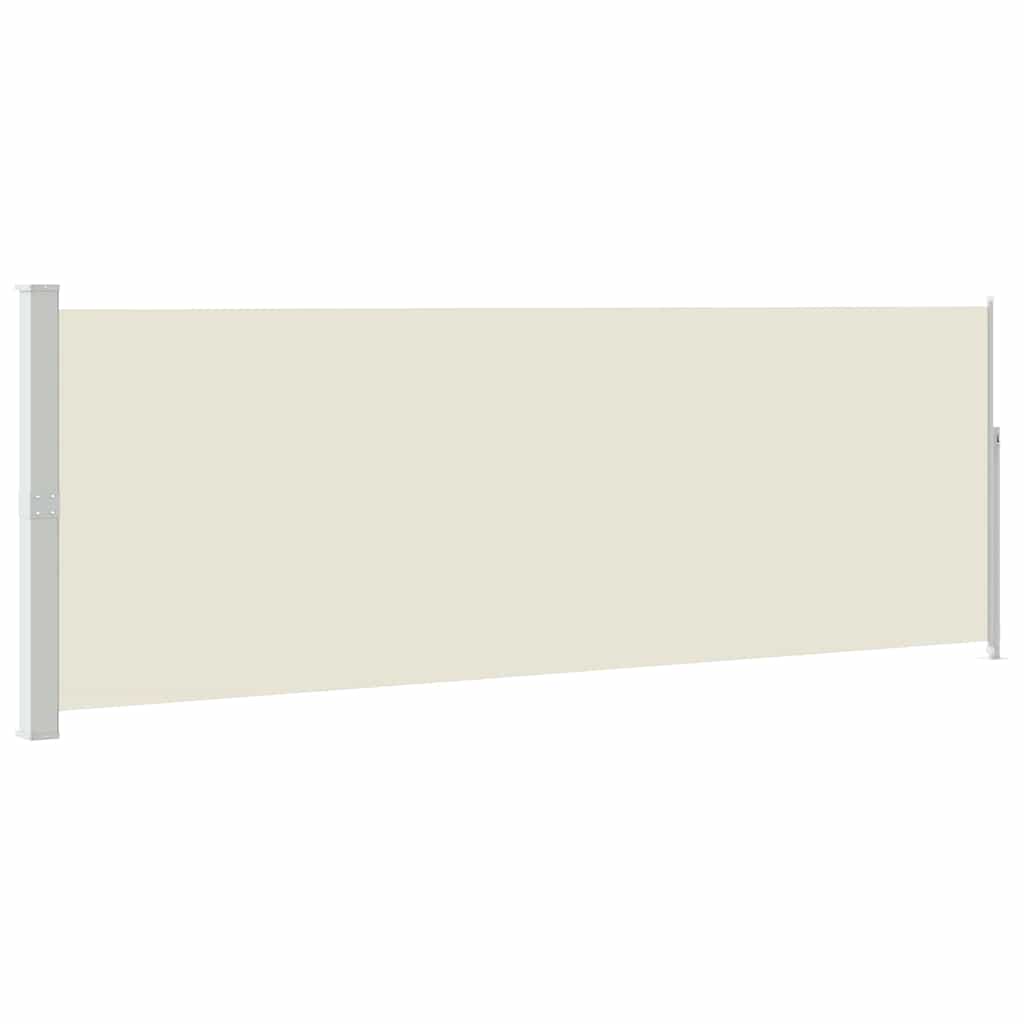 vidaXL Zatahovací boční markýza / zástěna 160 x 514 cm krémová
