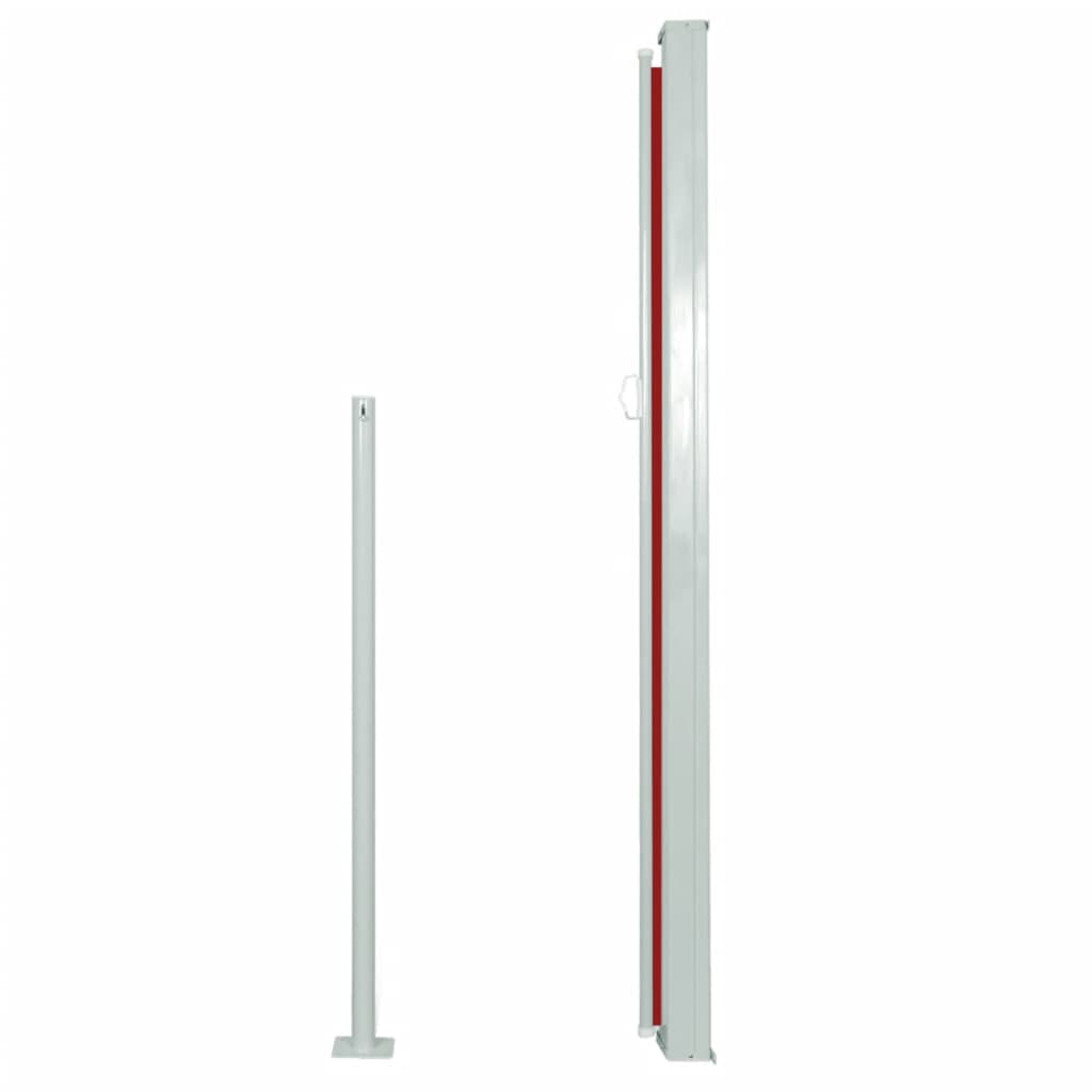 

vidaXL Windscherm uittrekbaar 160x500 cm rood