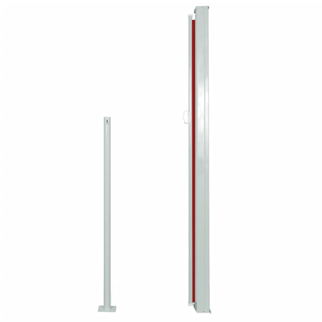 vidaXL Copertină laterală retractabilă, roșu, 160x500 cm