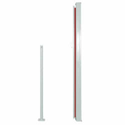 vidaXL Toldo lateral retráctil 160x500 cm rojo