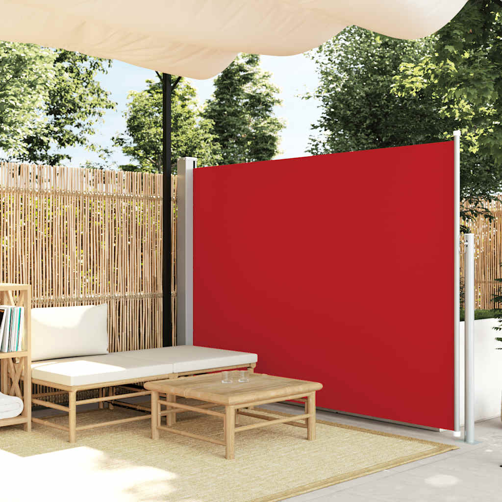 vidaXL Copertină laterală retractabilă, roșu, 160x500 cm