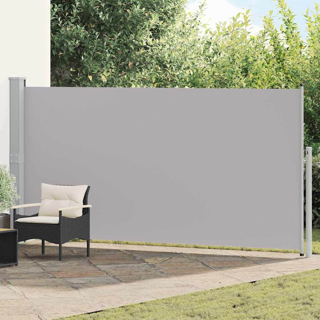 vidaXL Copertină laterală retractabilă, gri, 160x500 cm