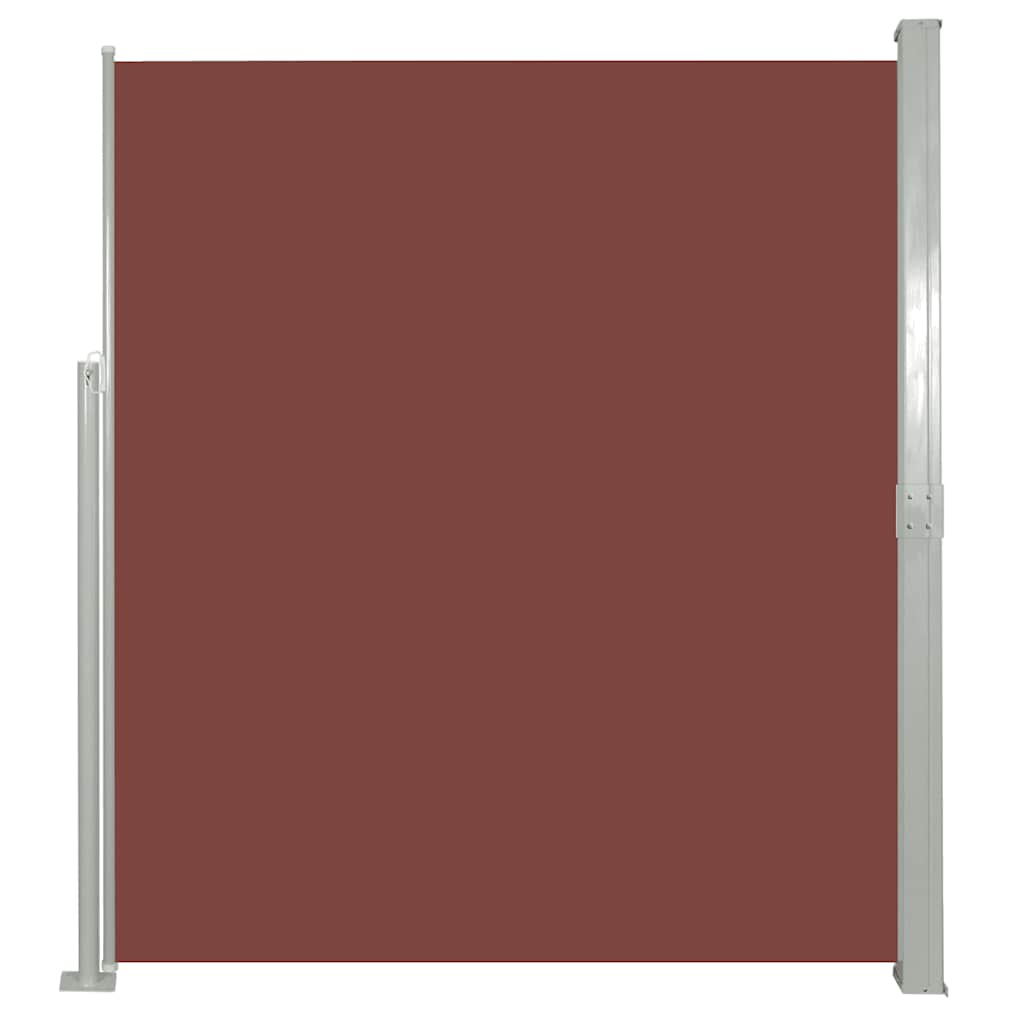 

vidaXL Retractable Side Awning 63"x196.9" Brown