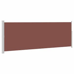 Zatahovací boční markýza / zástěna 160 x 500 cm hnědá - obrázek 2