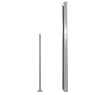 vidaXL Ištraukiama šoninė pertvara, rudos spalvos, 180x500cm