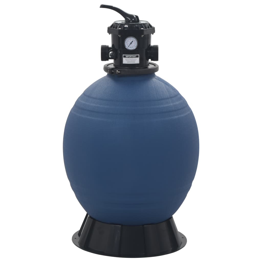 

vidaXL Zwembadzandfilter met 6-positie ventiel 560 mm blauw