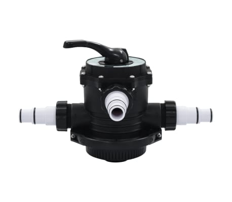 vidaXL Mehrwegeventil ABS 1,5 /" 6-Wege Ventil Wegeventil Sandfilter Poolfilter