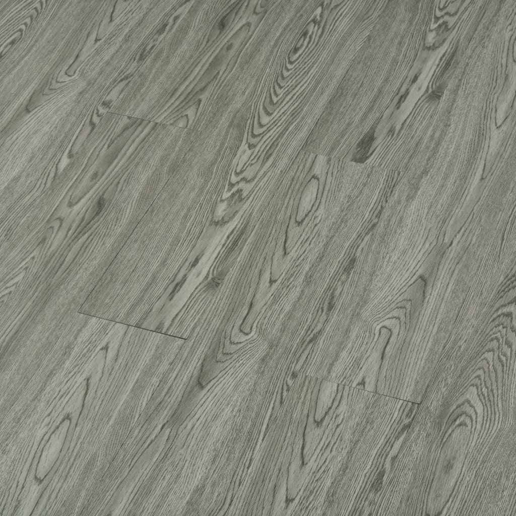 vidaXL Itsekiinnittyvä lattialankku 4,46 m² 3mm PVC harmaa