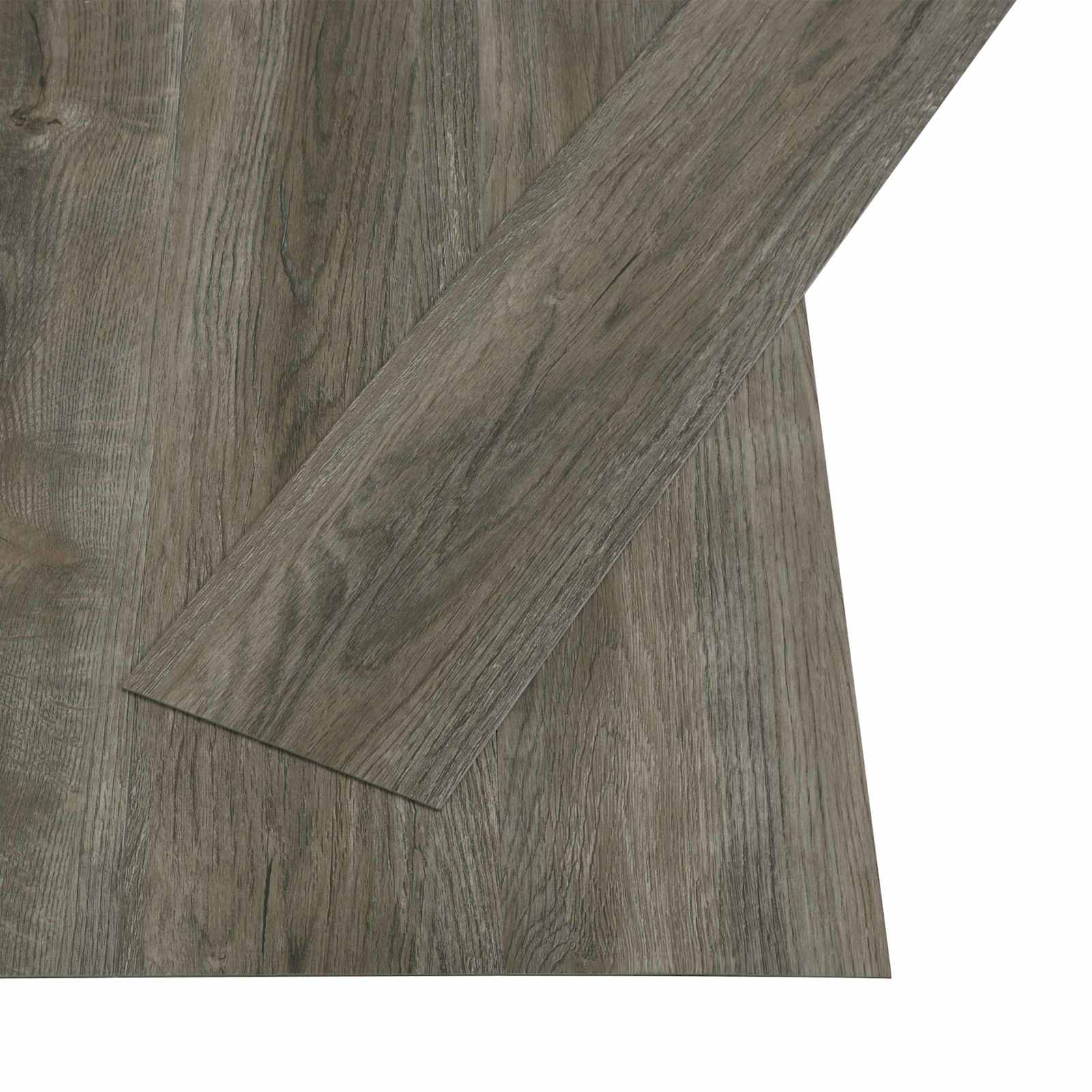 vidaXL Placă de Podea Auto-adezivă 32 pcs Gri și Brown 4,46 m² PVC