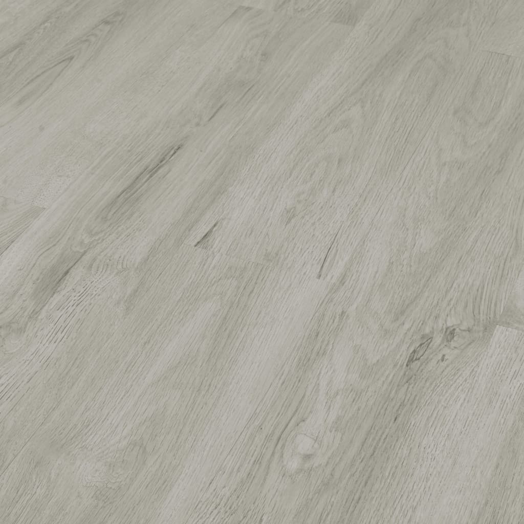 vidaXL Plancher à enclenchement 3,51 m² 4 mm PVC Gris clair