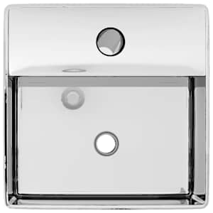 vidaXL Lavabo avec trou pour robinet 38x30x11,5 cm C&eacute;ramique Argent&eacute;