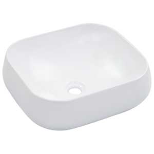 vidaXL valamu, 44,5 x 39,5 x 14,5 cm, keraamiline, valge