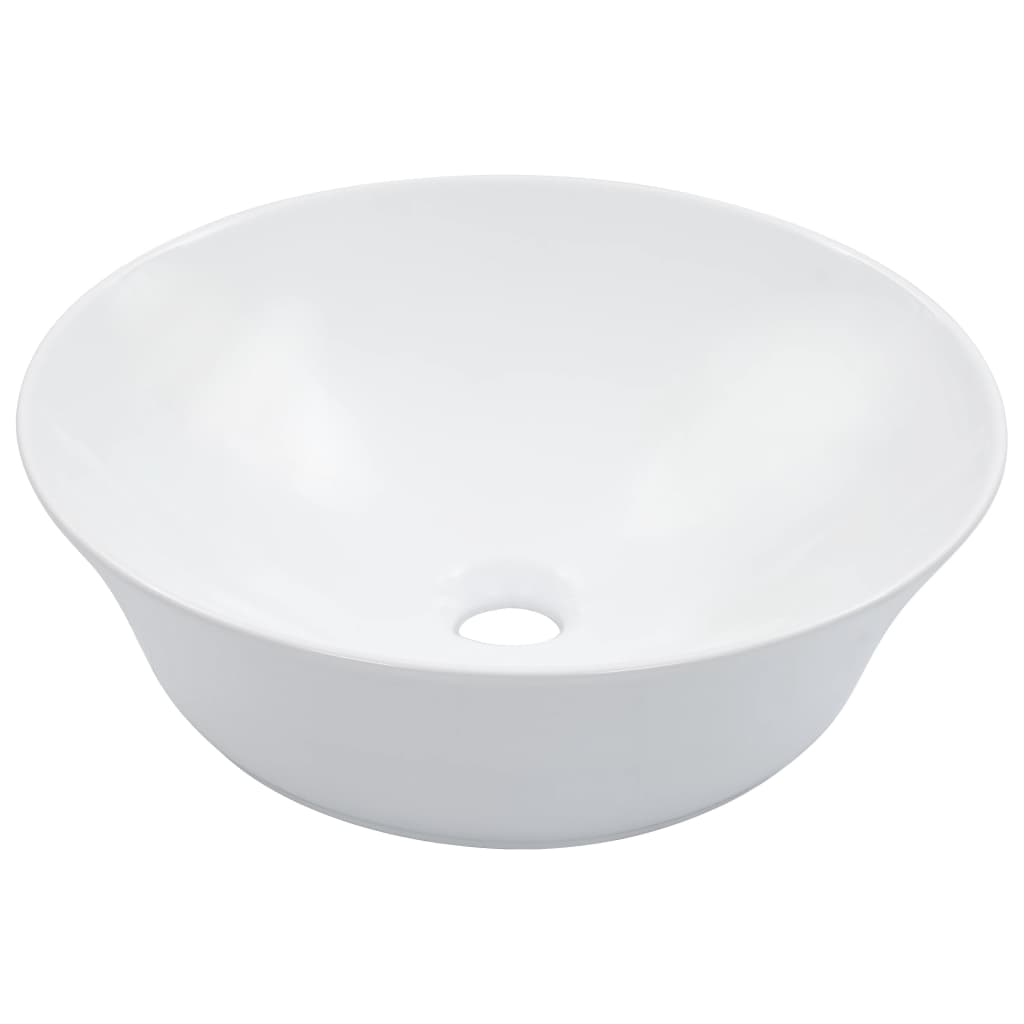 vidaXL Chiuvetă de baie, alb, 41×12,5 cm, ceramică vidaxl.ro