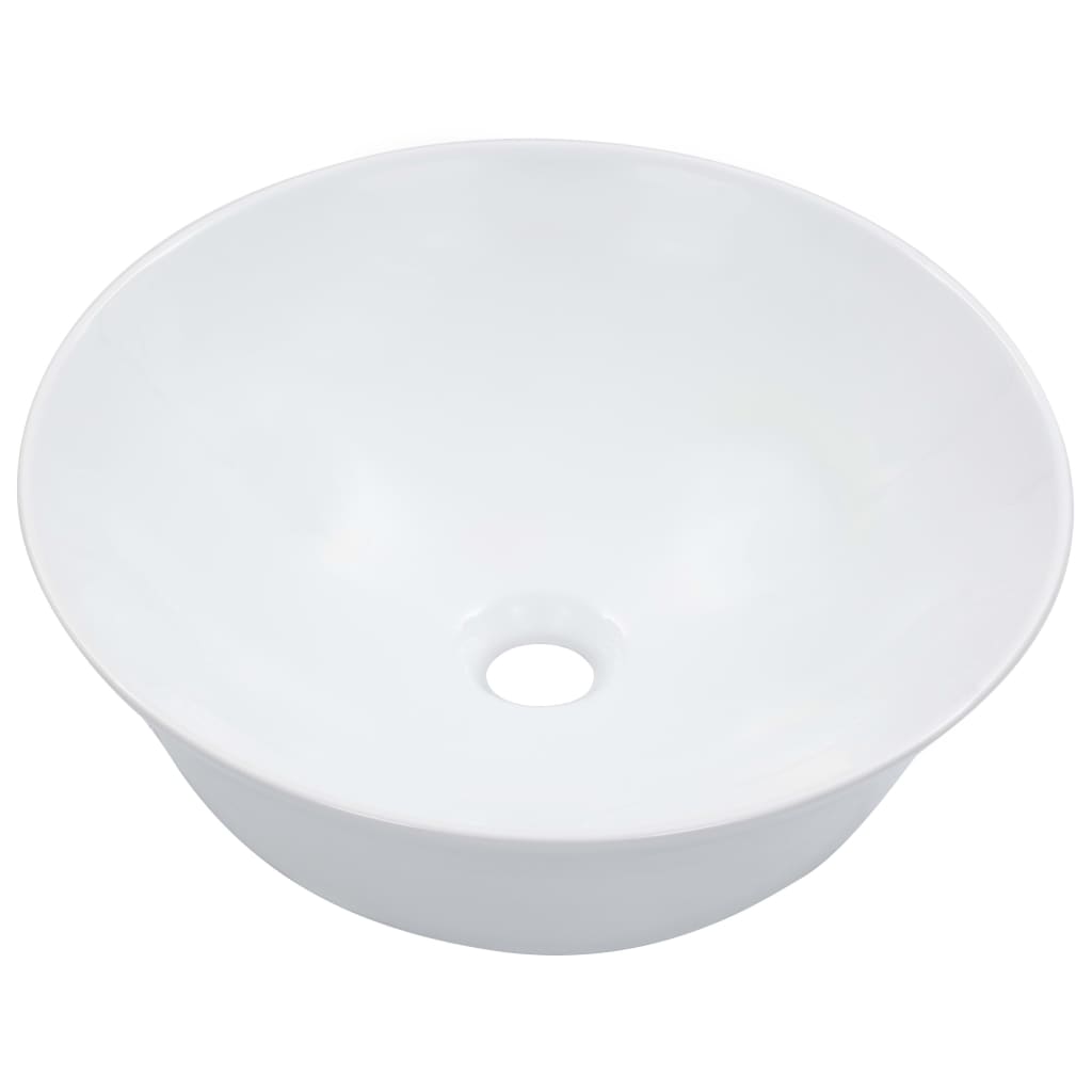 Chiuvetă de baie, alb, 41×12,5 cm, ceramică