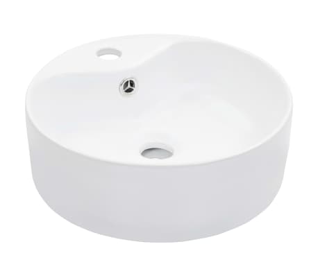 Cache Trop-Plein Enjoliveur Chromé Plan de Toilette Lavabo Vasque Salle de Bain
