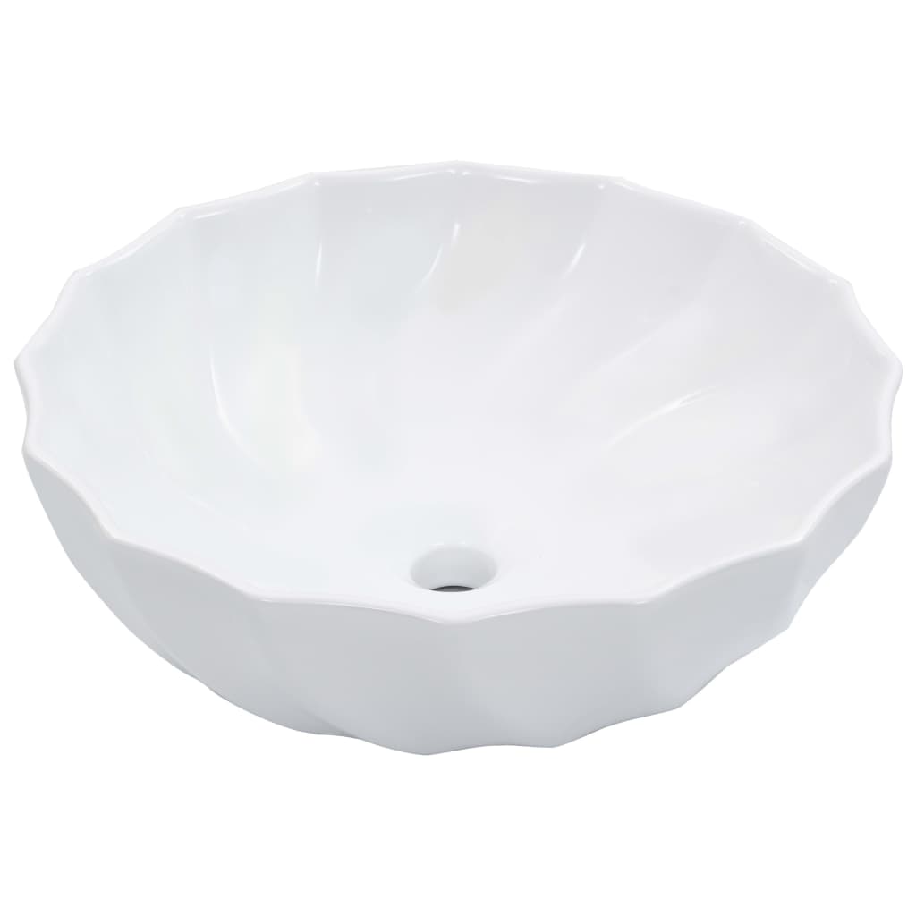 Chiuveta de baie alb 425x425x145 cm ceramica