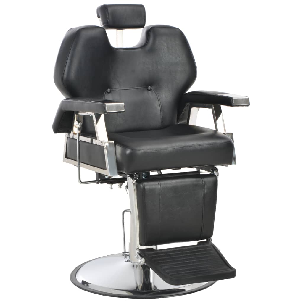 Image of vidaXL Barber Chair Black 72x68x98 cm Faux Leather