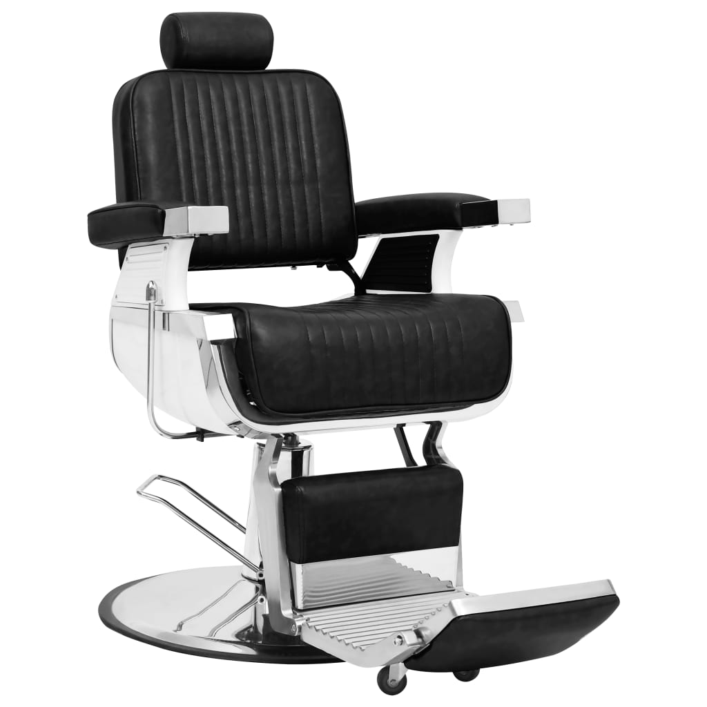 Image of vidaXL Barber Chair Black 68x69x116 cm Faux Leather